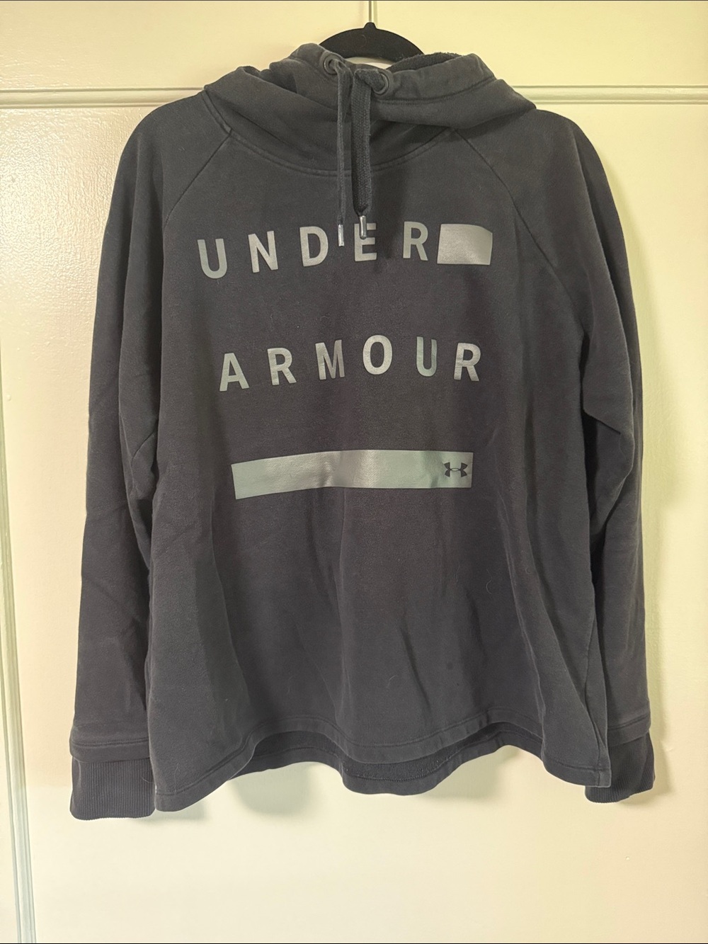 Under Armour Charcoal Pullover Hoodie with Front Logo